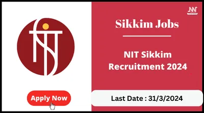 sikkim jobs   nit sikkim recruitment 2024