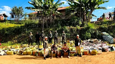 liquor of various brands originating from myanmar worth rs  34 lakh seized along manipur border