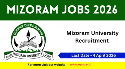 mizoram jobs 2026   mizoram university recruitment