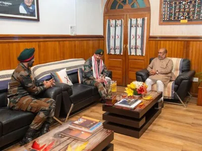 manipur cm meets assam rifles dg  intensifies crackdown on anti socials