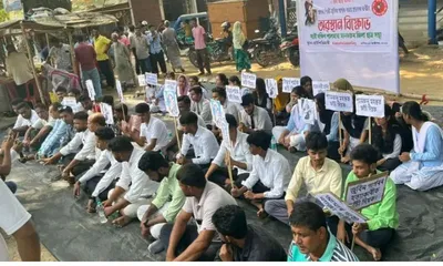 assam  aasu stages protests demanding justice for zubeen garg