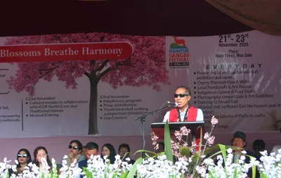 manipur cherry blossom festival begins  govt proposes floriculture hub in mao