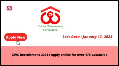 cwc recruitment 2024   apply online for over 170 vacancies