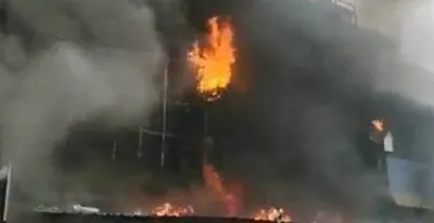 manipur  fire guts two houses in moreh  electrical spark suspected