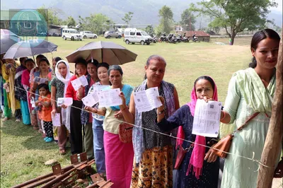 manipur lok sabha polls  63  turnout till 3 30 pm