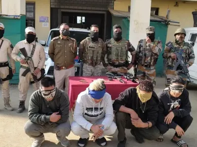 manipur  knf cadre among four arrested with arms   ammo in churachandpur