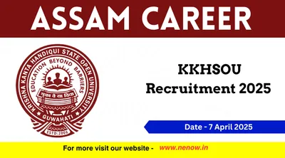 assam career   kkhsou recruitment 2025