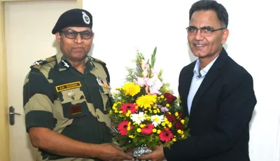 ashwani kumar sharma takes charge as new ig  bsf tripura