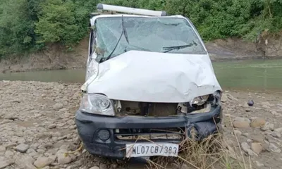 manipur accident  eco van plunges into barak river  driver killed  4 injured