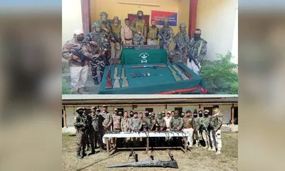 manipur  security forces bust two militant camps in kangpokpi