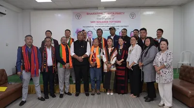 nagaland  bjp concludes 21 day district tour programme