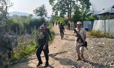 manipur  security forces dismantle bunkers in ukhrul during joint operation