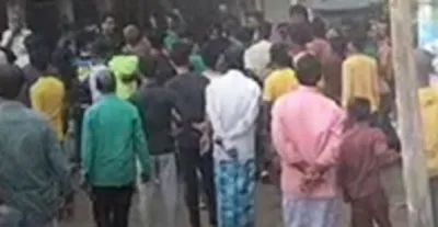 assam  clash erupts at polling station in mankachar under dhubri lok sabha constituency