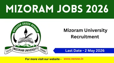 mizoram jobs 2026   mizoram university recruitment