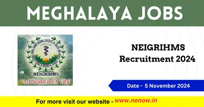meghalaya jobs   neigrihms recruitment 2024