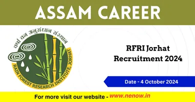 assam career   rfri jorhat recruitment 2024