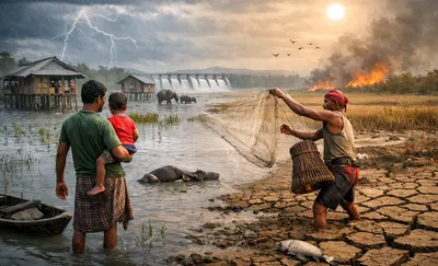 extreme weather ravages assam’s riverine communities  survey reveals