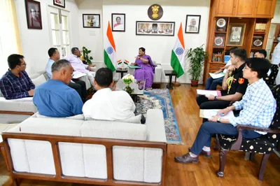 manipur governor meets top pwd officials  raj bhavan to be renovated