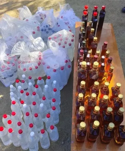 police seize imfl bottles in manipur