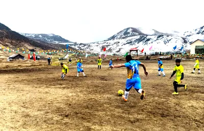 indian army organises football match in sikkim along india china border