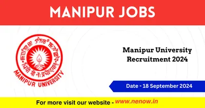 manipur jobs   manipur university recruitment 2024