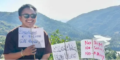 arunachal anti dam activist ebo mili stopped from traveling to dhaka