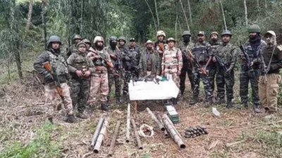 manipur  huge arms cache recovered by security forces