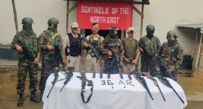 joint raids in kuki dominated districts of manipur recover arms and ammunition