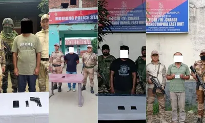 four corcom cadres arrested in manipur ahead of pm modi’s visit