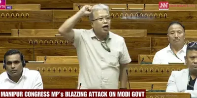 manipur violence  congress mp ab akoijam lashes out at modi government