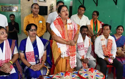 assam  tough time for bjp in guwahati  four ministers deployed to retain seat