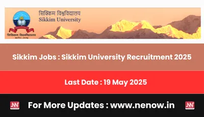 sikkim jobs   sikkim university recruitment 2025