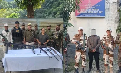manipur police arrest uppk cadre  recover weapons in joint operations