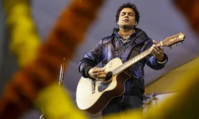 assam  artists transform jorhat flyover into zubeen garg ode