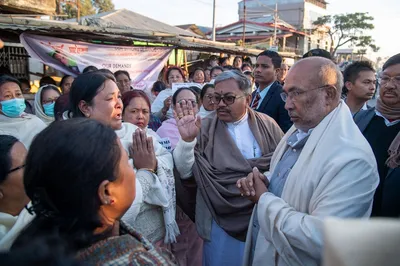 manipur cm provides financial aid to the victims of terrorist attacks