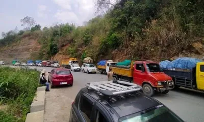 mizoram truckers announce 4 day strike over poor condition of nh 306