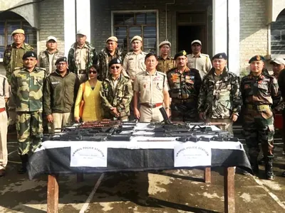 manipur  16 weapons looted from ukhrul police station recovered