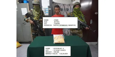 assam rifles  amp  mizoram cid nab manipur man with heroin worth rs 1 crore