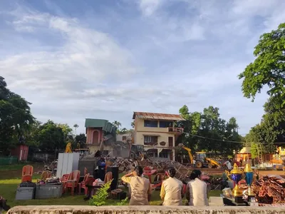 tripura demolishes bharat ratna sangha club amid allegations of illegal activities