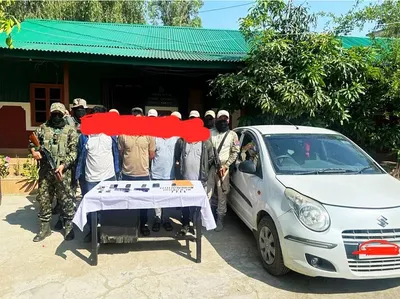 four suspected cadres of kcp pwg arrested with arms and ammunition in manipur