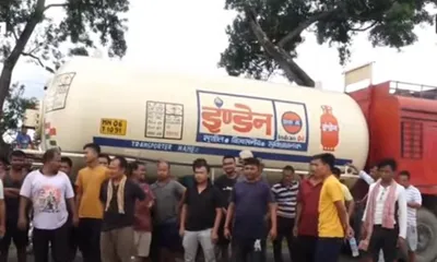 manipur  lpg drivers strike over assault by alleged tipsy commandos