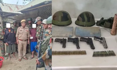 manipur  huge cache of weapons  explosives seized  3 militants arrested