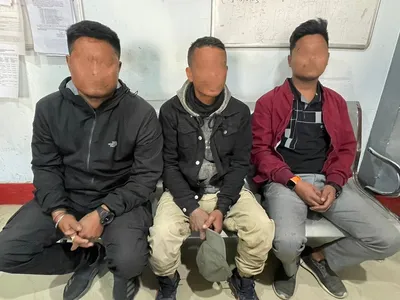 manipur  three uppk cadres arrested for extortion