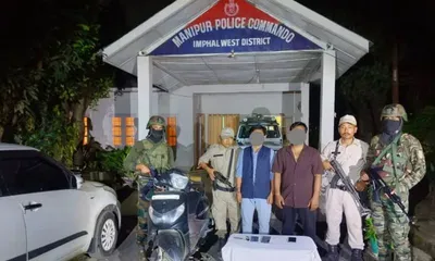 manipur  five militants arrested  arms and ammunition recovered in multi district operations