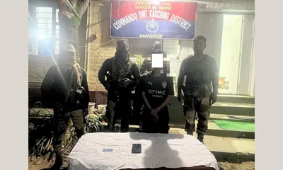 manipur  security forces arrest four insurgents  recover arms  devices