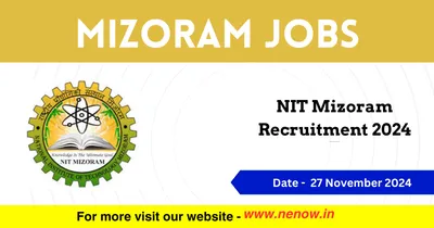 mizoram jobs   nit mizoram recruitment 2024