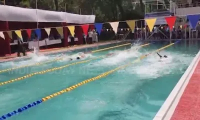 meghalaya  over 100 swimmers compete in 19th state swimming championship 2026