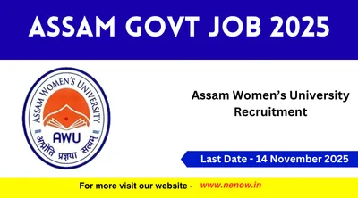 assam govt job 2025   assam women s university recruitment