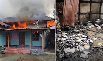 manipur  gas cylinder explosion guts home  destroys property worth rs 40 lakh