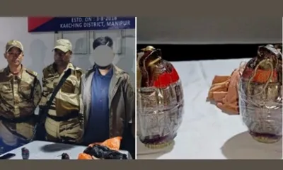 manipur  active rpf pla cadre arrested for allegedly planting grenades
